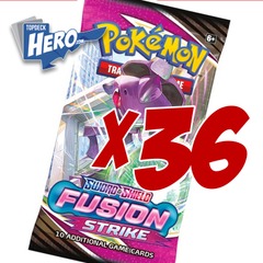 Sword & Shield - Fusion Strike 36x Booster Pack Bundle (Not a Booster Box)